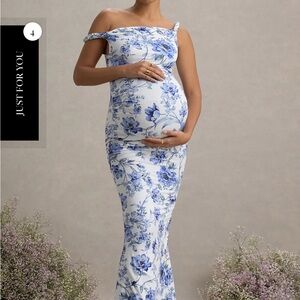 Club L London Blue Floral Dress